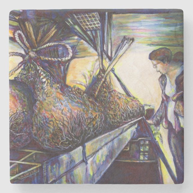 Posavasos De Piedra El destino lanzado de la vida (Anverso)