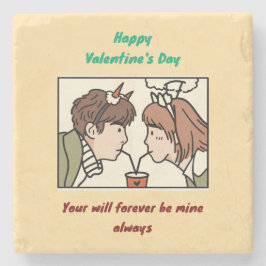 Posavasos De Piedra El día de San Valentín