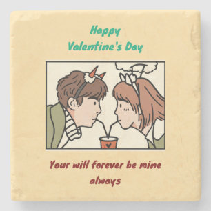 Posavasos De Piedra El día de San Valentín