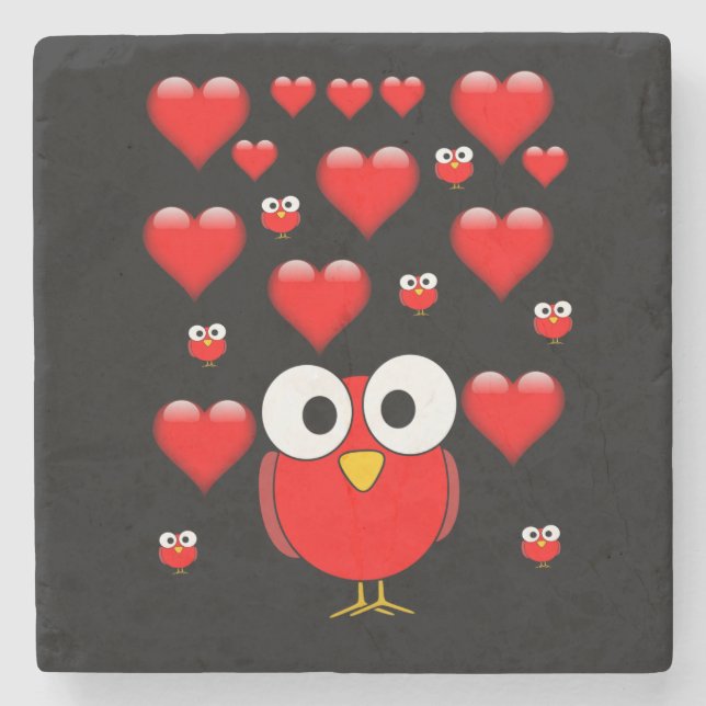 Posavasos De Piedra El día de San Valentín de Pascua de Piedra de Márm (Anverso)