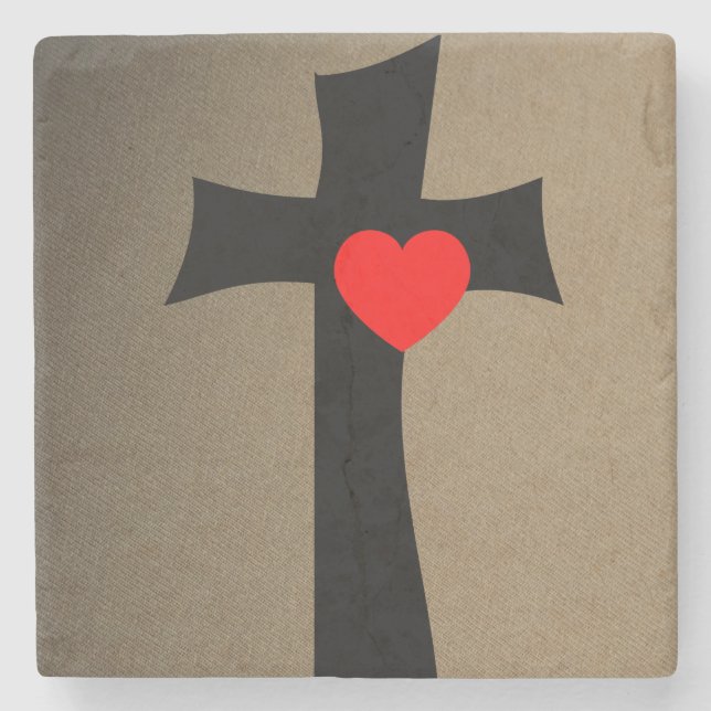 Posavasos De Piedra El día de San Valentín de Pascua de Piedra de Márm (Anverso)