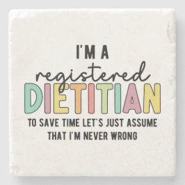 Posavasos De Piedra El dietista registrado nunca se equivocó con sus r