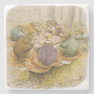 Posavasos De Piedra El Fiesta del té de las toads (por Beatrix Potter)
