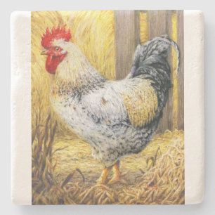 Posavasos De Piedra El gallo de los graneros