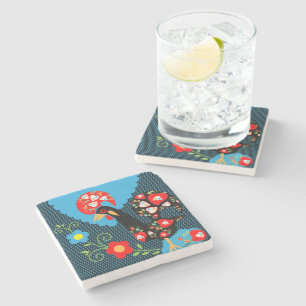 Posavasos De Piedra El gallo de Portugal