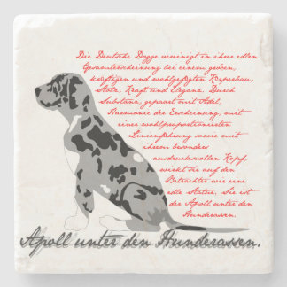Posavasos De Piedra El Gran Danés - el Apolo entre las razas de perros