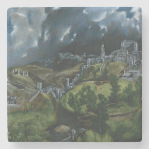 Posavasos De Piedra EL GRECO - vista de Toledo 1596