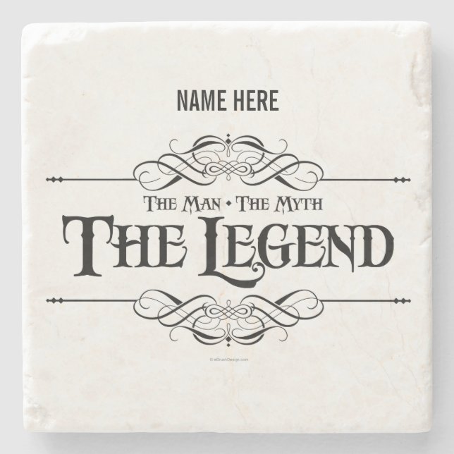 Posavasos De Piedra El hombre, el mito, la leyenda (Anverso)