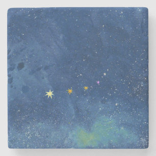 Posavasos De Piedra El ilustracion estrellado