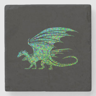 Posavasos De Piedra El impresionante mosaico del Dragón Verde 