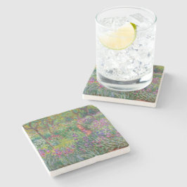 Posavasos De Piedra El Jardín Iris De Giverny De Claude Monet