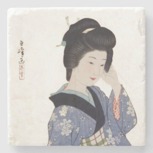 Posavasos De Piedra El joven Chica de Hirano Hakuho