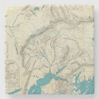 Posavasos De Piedra El mapa de Sleem de Alaska central