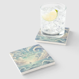 Posavasos De Piedra El mar y la cotización