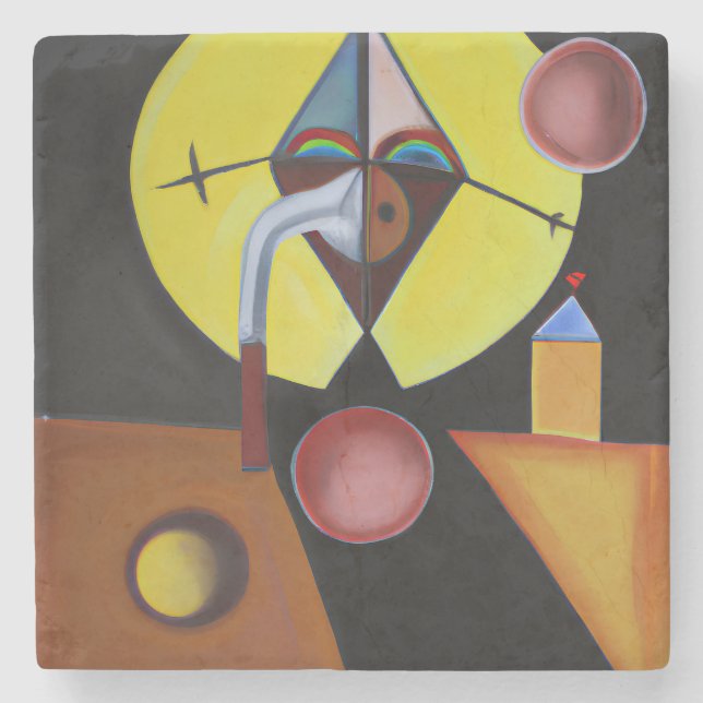 Posavasos De Piedra El Médico de la peste - Pintura de petróleo (Anverso)