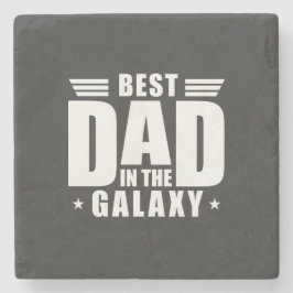 Posavasos De Piedra El mejor papá en la galaxia - Día del padre, cumpl