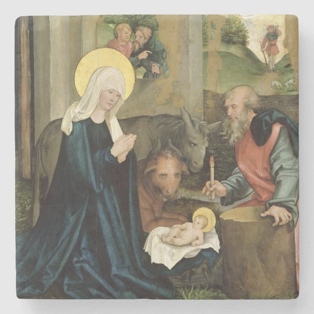 Posavasos De Piedra El nacimiento de Cristo (Anverso)