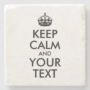 Posavasos De Piedra El negro mantiene la calma y tu texto