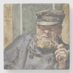 Posavasos De Piedra El perro del mar antiguo (por Henry Scott Tuke)