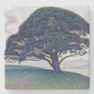 Posavasos De Piedra El pino Bonaventure, pintura al óleo, Paul Signac