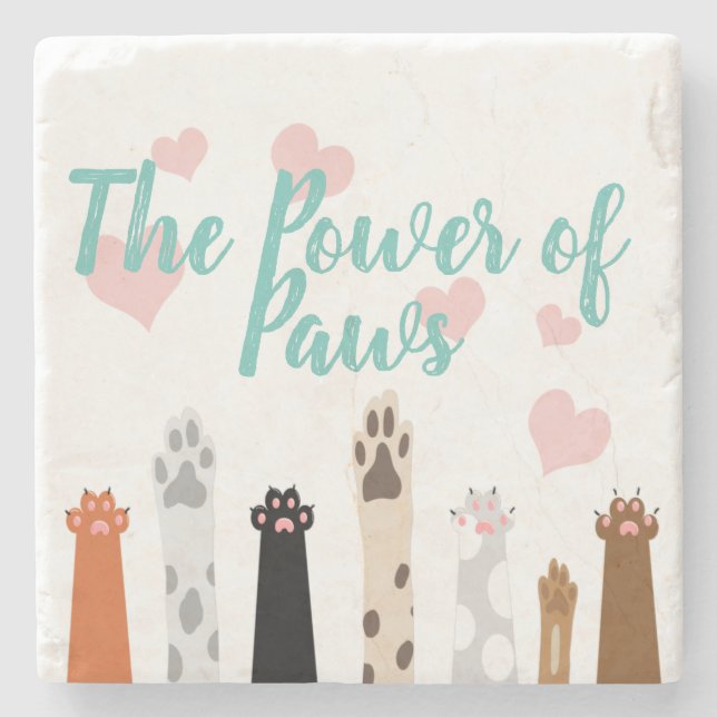 Posavasos De Piedra El poder de las patas (Anverso)