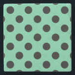 Posavasos De Piedra El polka negro se pone verde a la menta<br><div class="desc">El polka negro se pone verde a la menta</div>