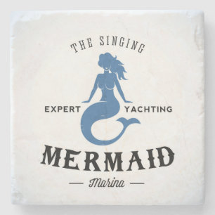 Posavasos De Piedra El poster de la sirena del canto