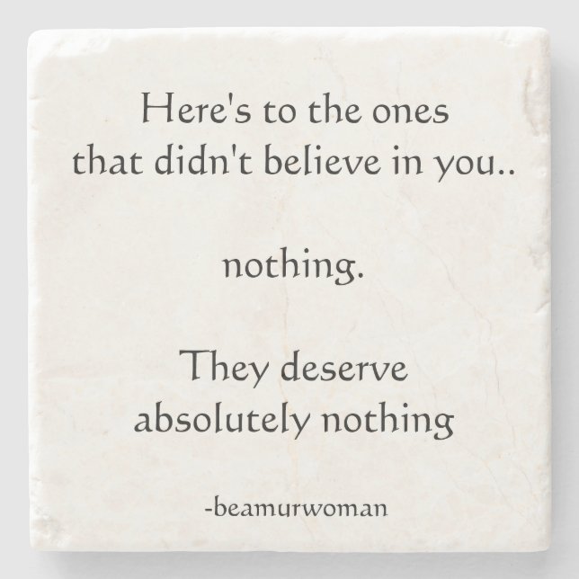 Posavasos De Piedra El práctico de costa aquí está a los que no (Anverso)