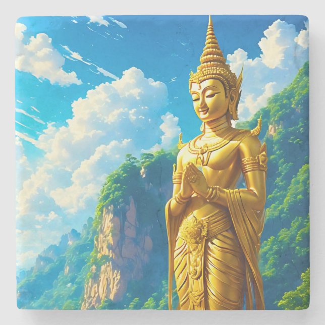 Posavasos De Piedra El protector tranquilo (Anverso)