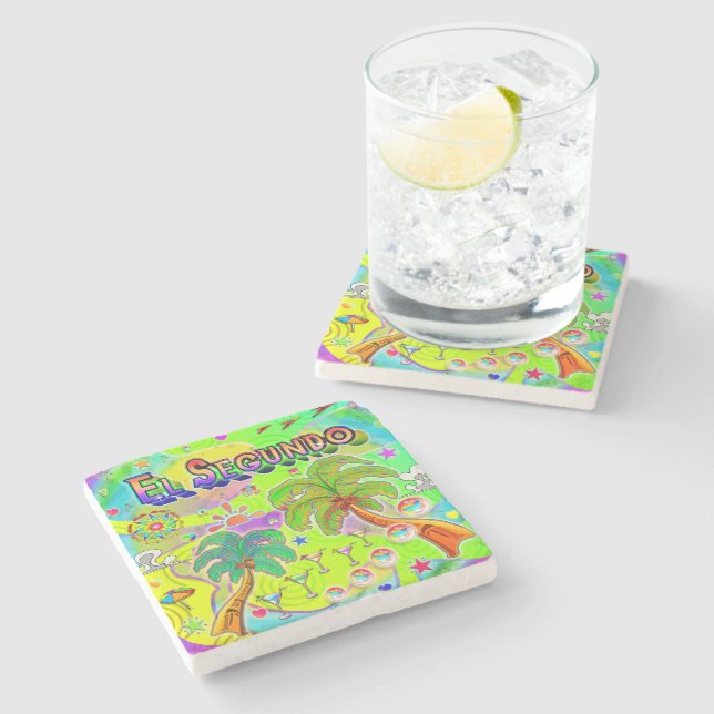 Posavasos De Piedra El Segundo Mind Focus Coaster (Lateral)