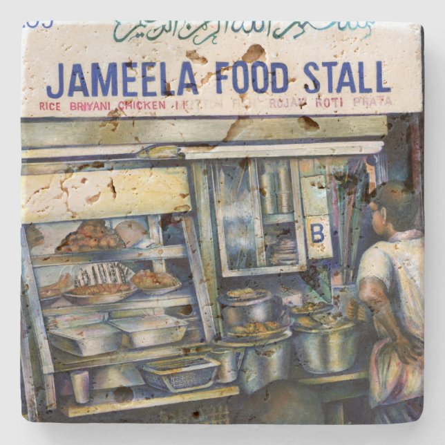 Posavasos De Piedra El Singapur de Jameela (Anverso)