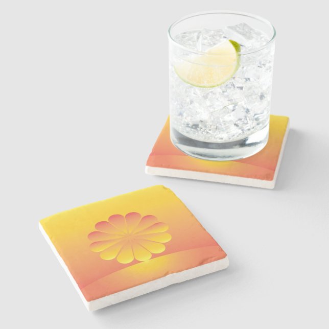 Posavasos De Piedra el sol sale (Lateral)