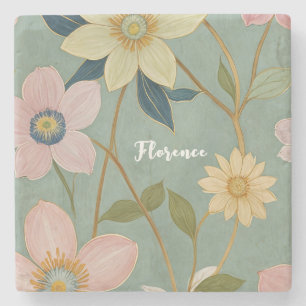 Posavasos De Piedra El suave despertar de la primavera personalizado