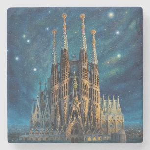 Posavasos De Piedra El sueño estrellado de Gaudí   Barcelona Sagrada F