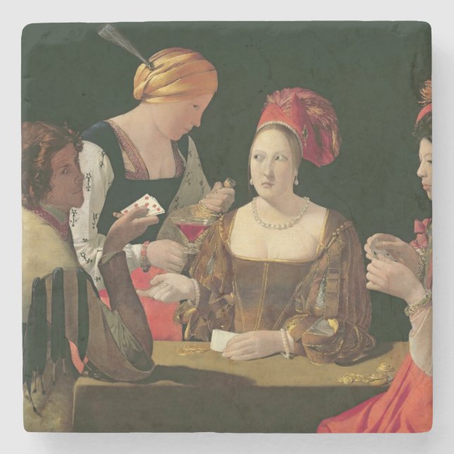 Posavasos De Piedra El tramposo con el as de diamantes (Anverso)