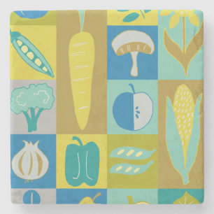 Posavasos De Piedra El Veggie bloquea II