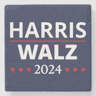 Posavasos De Piedra Elecciones Harris Walz 2024 III
