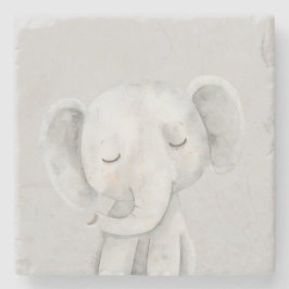 Posavasos De Piedra Elefante Gris Bonito