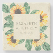 Elegant Sunflowers Garden Floral Wedding