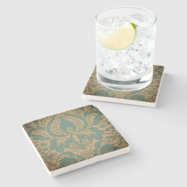 Posavasos De Piedra Elegante Día de la Madre Damasco