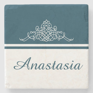 Posavasos De Piedra Elegante diseño floral