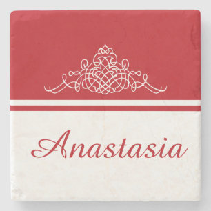 Posavasos De Piedra Elegante diseño floral