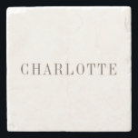 Posavasos De Piedra Elegante y minimalista nombre profesional clásico<br><div class="desc">Opciones de tipo y tamaño diferentes,  herramienta de creación fácil de usar. Solo Necesitas Cambiar Nombre.</div>