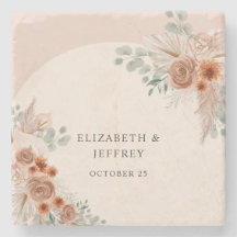 Elegante y rústico Boho Terracotta Pampas Boda