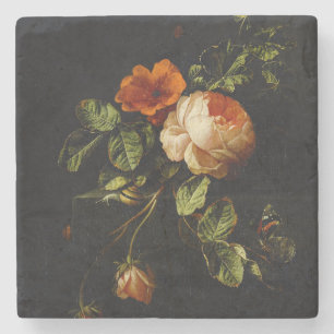 Posavasos De Piedra Elias van den Broeck, Vida fija con Rosas