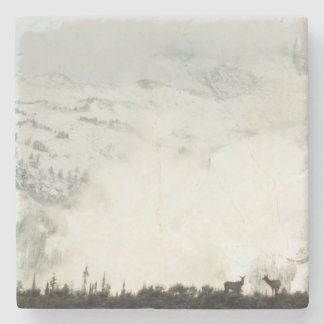 Posavasos De Piedra Elk en el Parque Nacional de Grand Teton