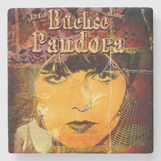 Posavasos De Piedra Ella abrió la caja (Anverso)