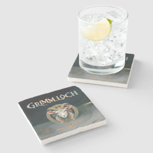 Posavasos De Piedra Emblema de Cabra de Grimmloch Juego de Rol de Fant