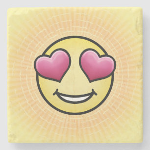 Posavasos De Piedra Emoji Amor