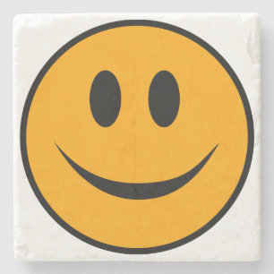 Posavasos De Piedra Emoji Cara Sonriente